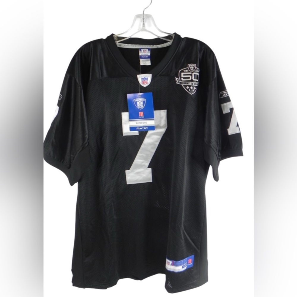 Reebok NFL Oakland Raiders Jeff Garcia Jersey, 50th Season Size 48 (Men) [1707]